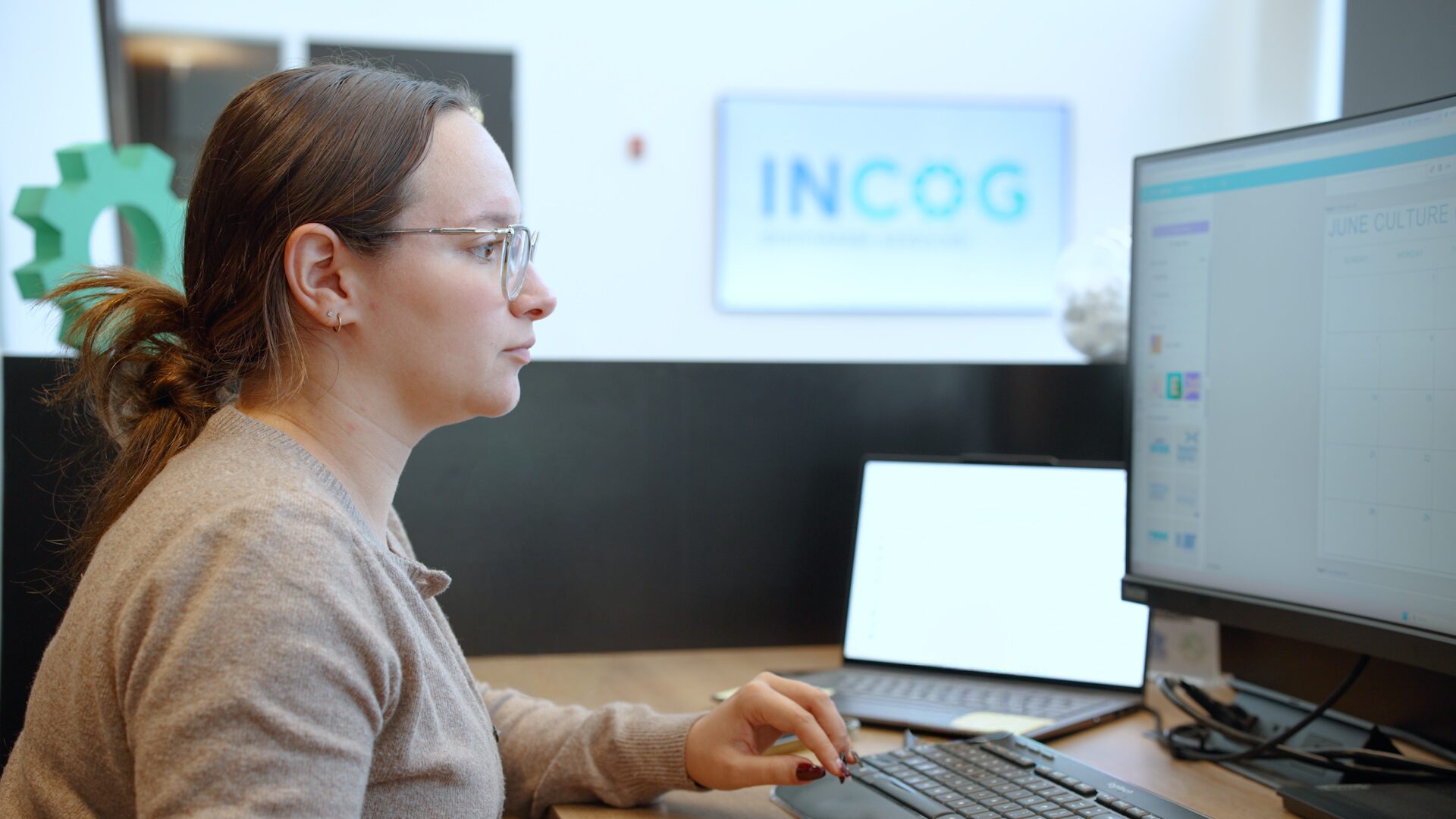 Employee at front desk